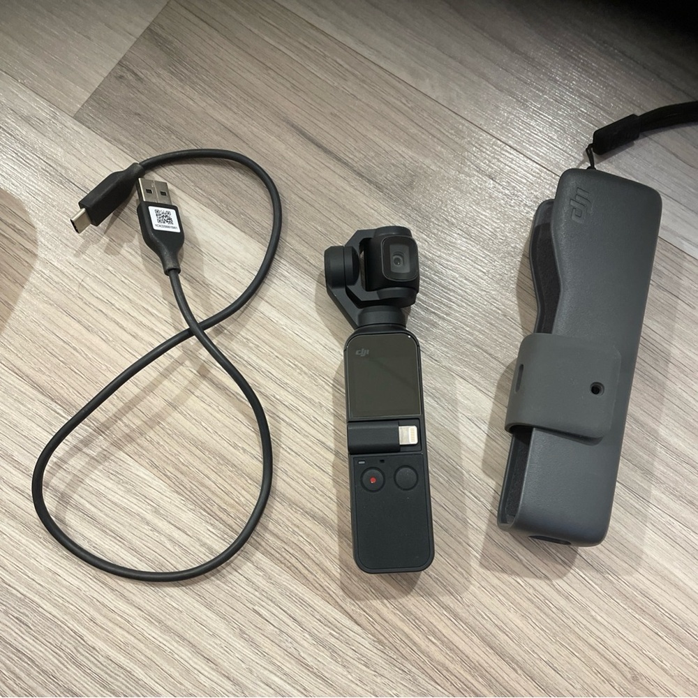 DJI Gray and Black Pocket Gimbal Camera